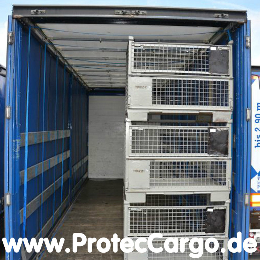 Das Klemmleistensystem für Zurrgurte für einen Hängerzug