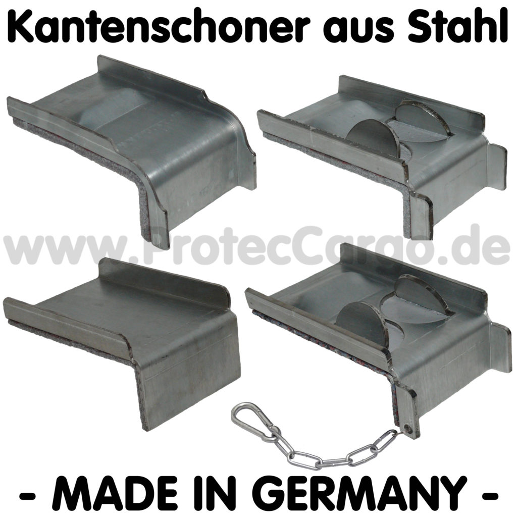 ProtecCargo : Kantenschoner + CGS Klemmsystem für Spanngurte